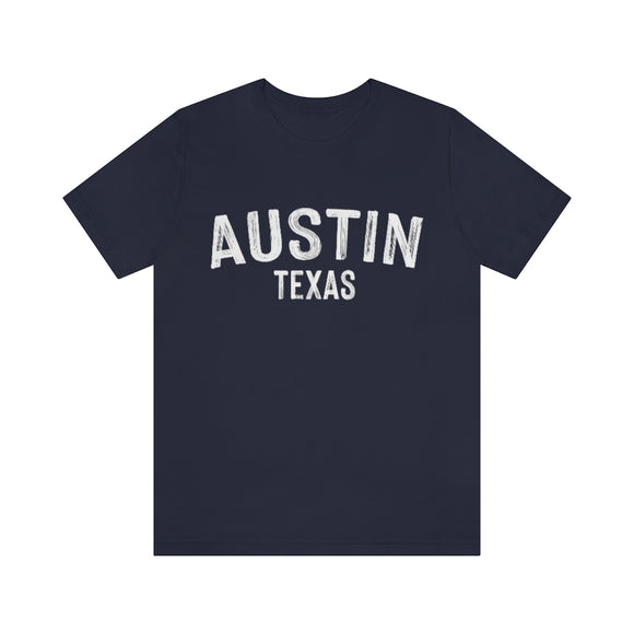 Austin, Texas Shirt - Paint Text Unisex Austin T-Shirt
