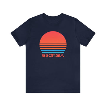 Buy navy Georgia T-Shirt - Retro 80s Unisex Georgia Shirt