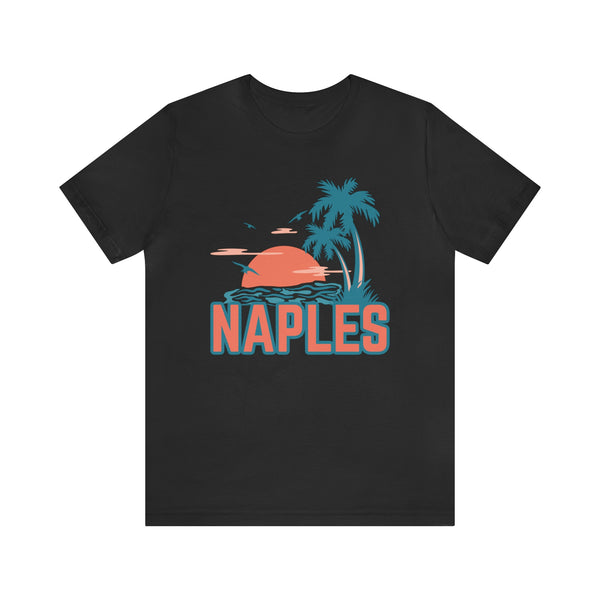 Naples, Florida T-Shirt - Retro Palm Tree & Beach Unisex Naples Shirt