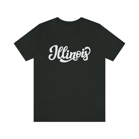 Illinois T-Shirt - Hand Lettered Unisex Illinois Shirt