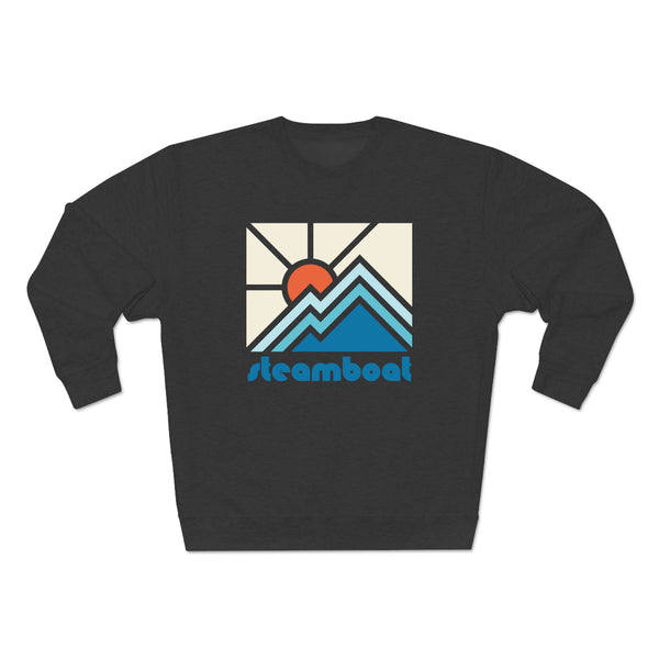 Premium Steamboat, Colorado Crewneck Sweatshirt - Retro Unisex Sweatshirt