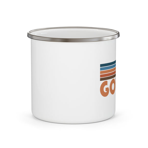 Golden, Colorado Camp Mug - Retro Mountain Enamel Campfire Golden Mug