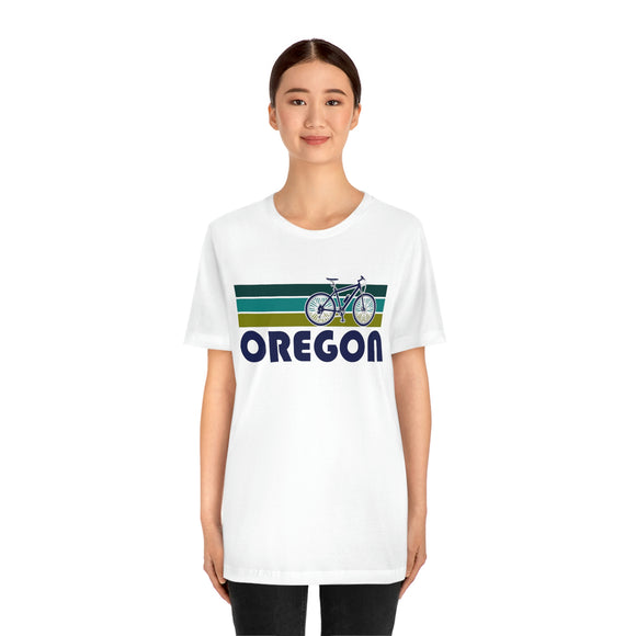 Oregon T-Shirt - Retro Mountain Bike Adult Unisex Oregon T Shirt