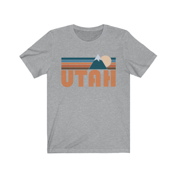Utah T-Shirt - Retro Mountain Adult Unisex Utah T Shirt