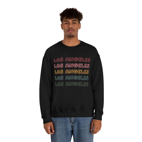 Los Angeles, California Sweatshirt - Retro Five Color Unisex