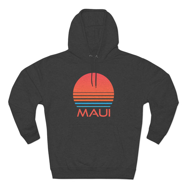 Premium Maui, Hawaii Hoodie - Retro 80s Unisex Sweatshirt