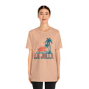 La Jolla, California T-Shirt - Retro Palm Tree & Beach Unisex La Jolla Shirt-39