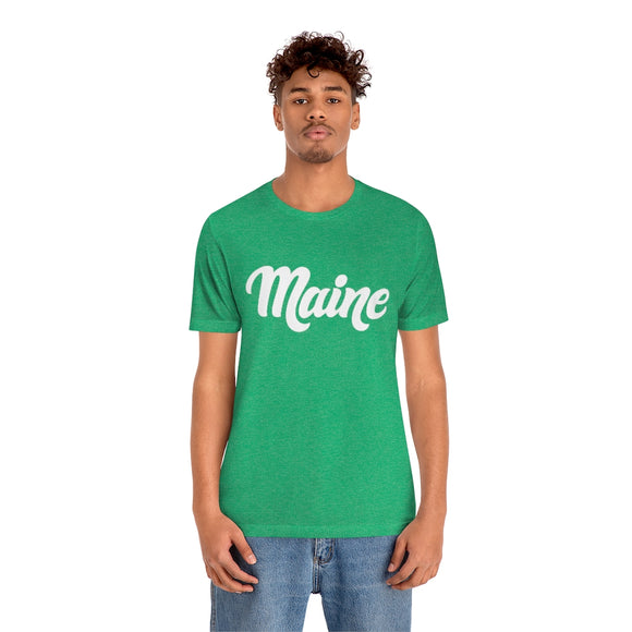 Maine T-Shirt - Hand Lettered Unisex Maine Shirt