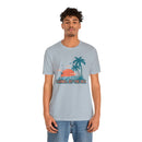 Carmel-by-the-Sea, California T-Shirt - Retro Palm Tree & Beach Unisex Carmel-by-the-Sea Shirt-64