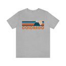 Colorado T-Shirt - Retro Mountain Unisex Colorado Shirt-9