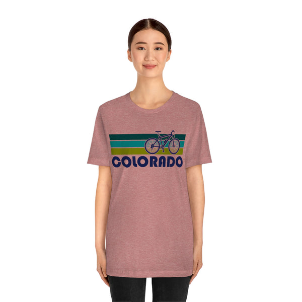 Colorado T-Shirt - Retro Mountain Bike Adult Unisex Colorado T Shirt