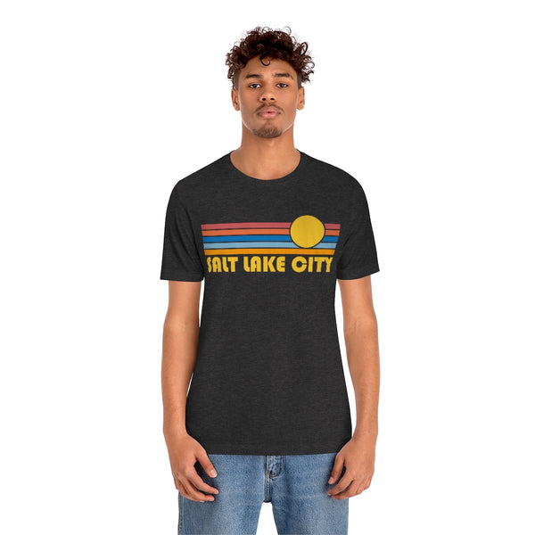 Salt Lake City, Utah T-Shirt - Retro Sun Unisex Salt Lake City T Shirt
