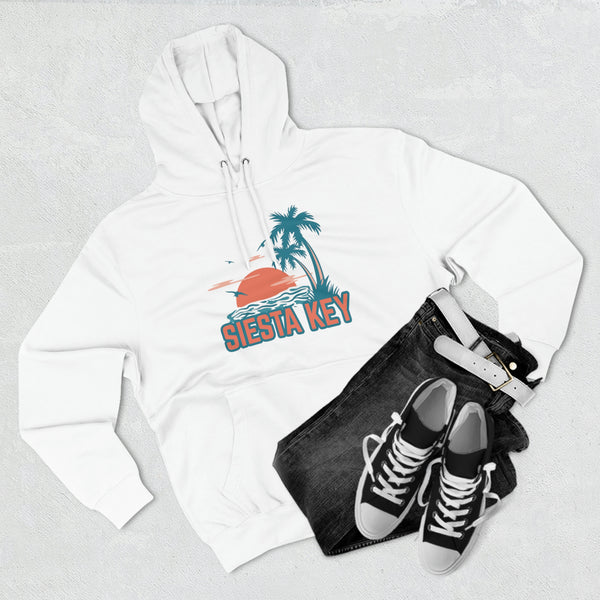 Premium Siesta Key, Florida Hoodie - Palm Tree Unisex Sweatshirt