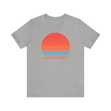 Buy athletic-heather Mississippi T-Shirt - Retro 80s Unisex Mississippi Shirt