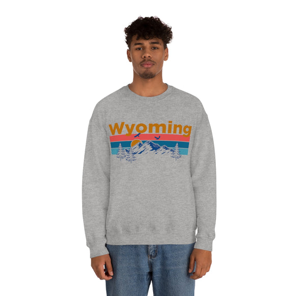 Wyoming Sweatshirt - Mountain & Birds Unisex