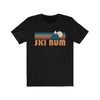 Ski Bum T-Shirt - Retro Mountain Adult Unisex Ski Bum T Shirt