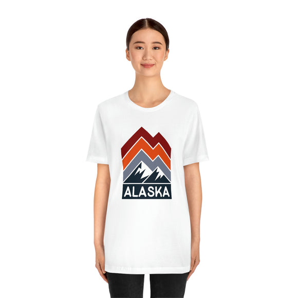 Alaska T-Shirt - Retro Mountain Unisex Alaska Shirt