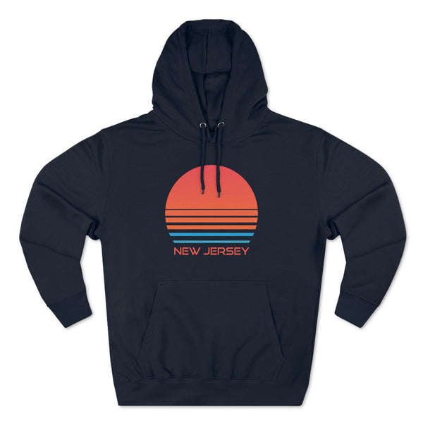 Premium New Jersey Hoodie - Retro 80s Unisex Sweatshirt