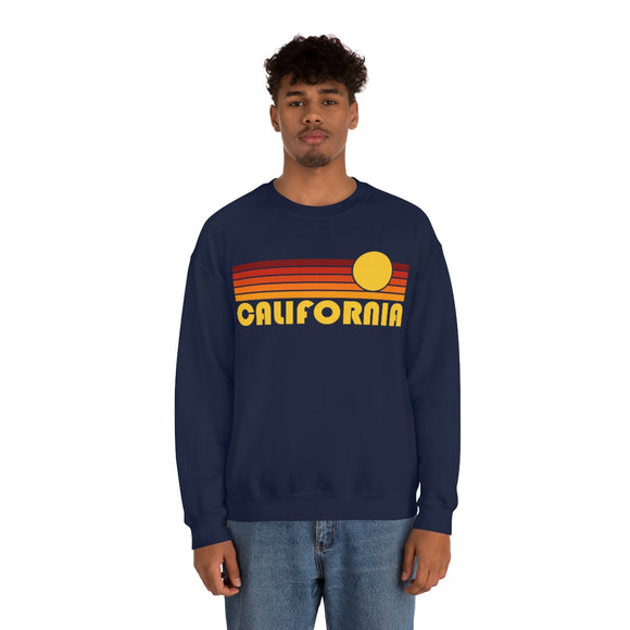California Sweatshirt - Retro Sunset Unisex