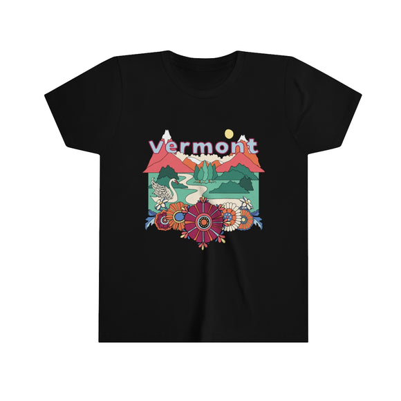 Vermont Youth T-Shirt - Boho Vermont Kid's TShirt