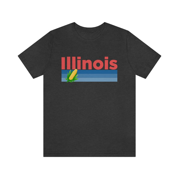 Illinois T-Shirt - Retro Corn Unisex Illinois Shirt