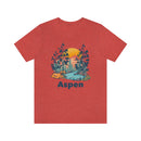 Aspen, Colorado T-Shirt - Mountain Illustration Unisex Aspen Shirt-57