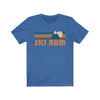 Ski Bum T-Shirt - Retro Mountain Adult Unisex Ski Bum T Shirt