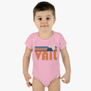 Vail Baby Bodysuit - Retro Mountain Vail, Colorado Baby Bodysuit-11