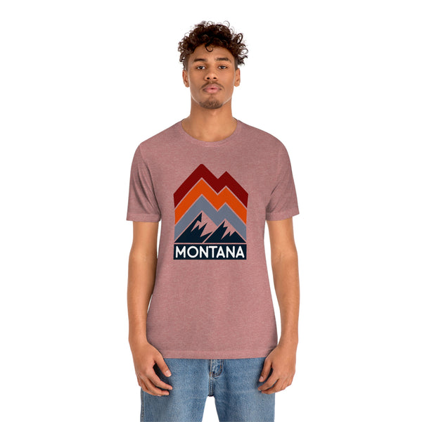 Montana T-Shirt - Retro Mountain Unisex Montana Shirt