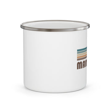Mammoth, California Camp Mug - Retro Enamel Camping Mammoth Mug - 0