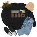 Bend, Oregon Sweatshirt - Fall Retro Mountain Unisex Crewneck Bend Sweatshirt-15