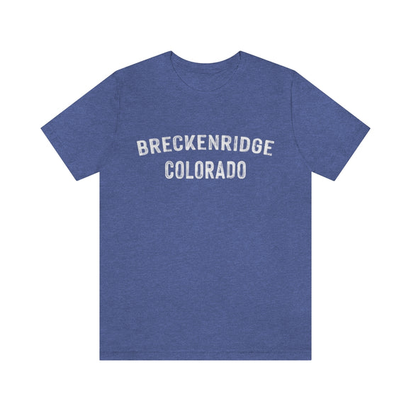 Breckenridge, Colorado Shirt - Paint Text Unisex Breckenridge T-Shirt