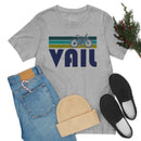 Vail T-Shirt - Retro Mountain Bike Adult Unisex Vail, Colorado T Shirt-43