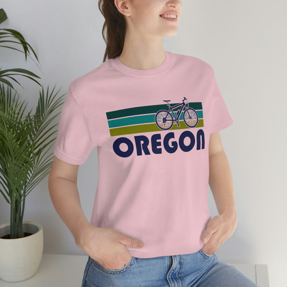 Oregon T-Shirt - Retro Mountain Bike Adult Unisex Oregon T Shirt