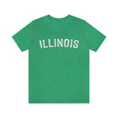 Illinois T-Shirt - Paint Text Unisex Illinois Shirt-1