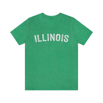 Illinois T-Shirt - Paint Text Unisex Illinois Shirt