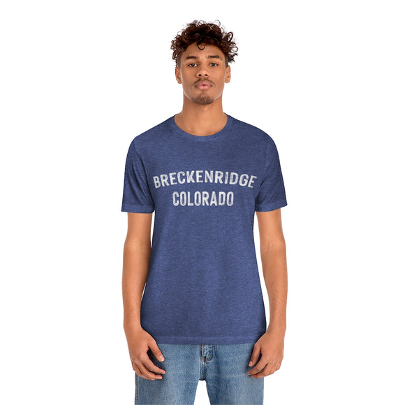Breckenridge, Colorado Shirt - Paint Text Unisex Breckenridge T-Shirt