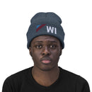 Wisconsin Beanie - Adult Embroidered Retro Wisconsin Knit Hat-11
