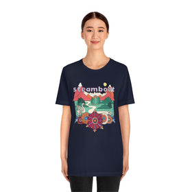 Steamboat T-Shirt - Retro Mountain / Hippie Style Steamboat, Colorado Shirt