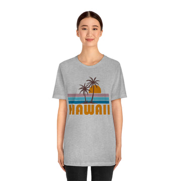 Hawaii T-Shirt - Retro Palm Tree Unisex Hawaii Shirt - 0