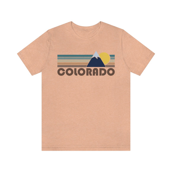 Colorado T-Shirt - Retro Mountain v2 Unisex Colorado Shirt