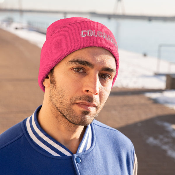 Colorado Beanie - Adult Embroidered Colorado Knit Hat