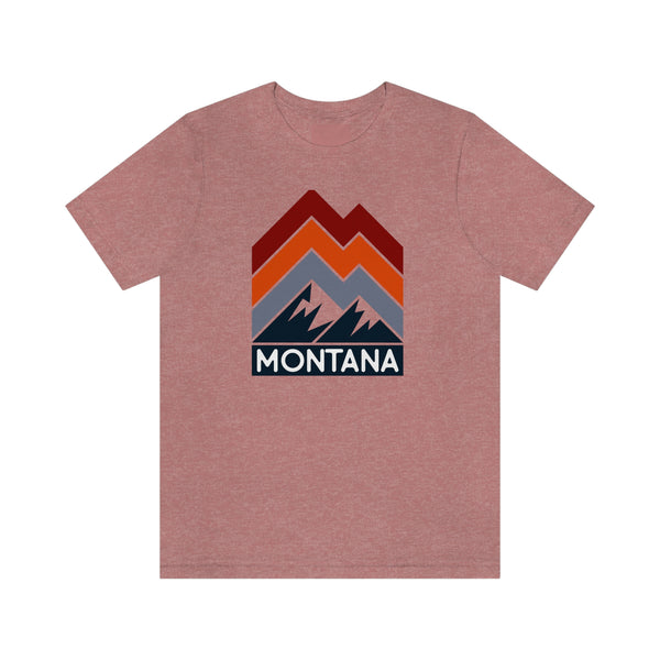 Montana T-Shirt - Retro Mountain Unisex Montana Shirt