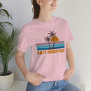 East Hampton, New York T-Shirt - Retro Palm Tree Unisex East Hampton Shirt-60
