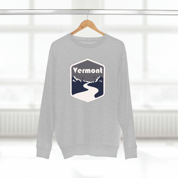 Premium Vermont Crewneck Sweatshirt - Retro Unisex Sweatshirt