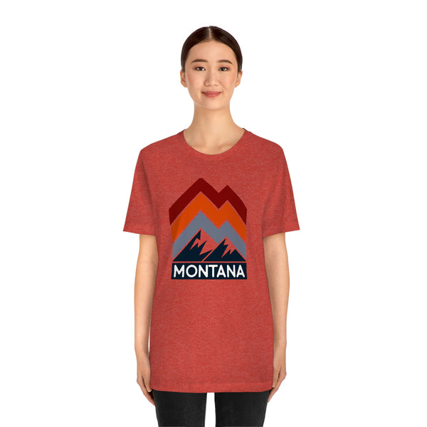 Montana T-Shirt - Retro Mountain Unisex Montana Shirt