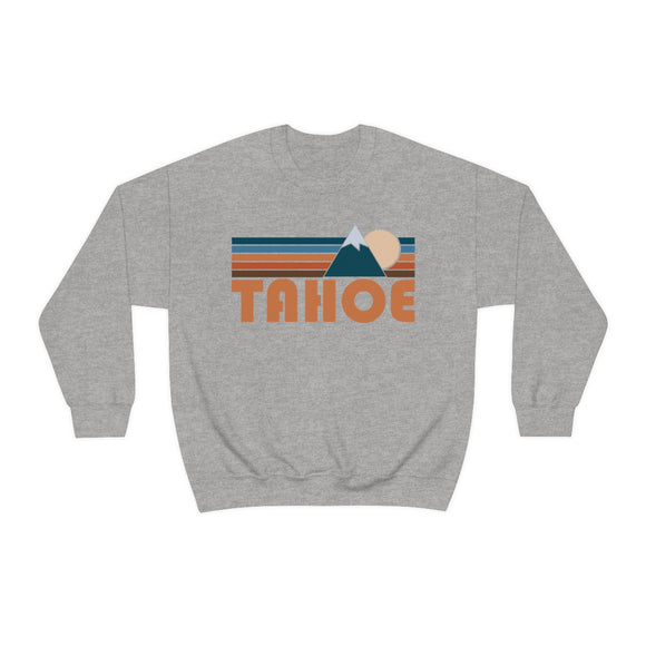 Tahoe, California Sweatshirt - Retro Mountain Unisex