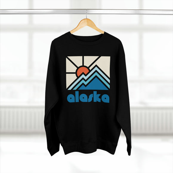 Premium Alaska Crewneck Sweatshirt - Retro Unisex Sweatshirt