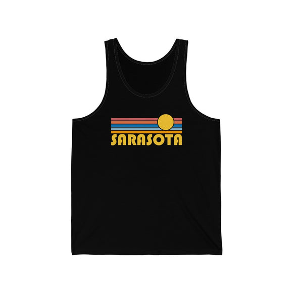 Sarasota, Florida Tank Top - Unisex Sarasota Tank Top Retro Sun
