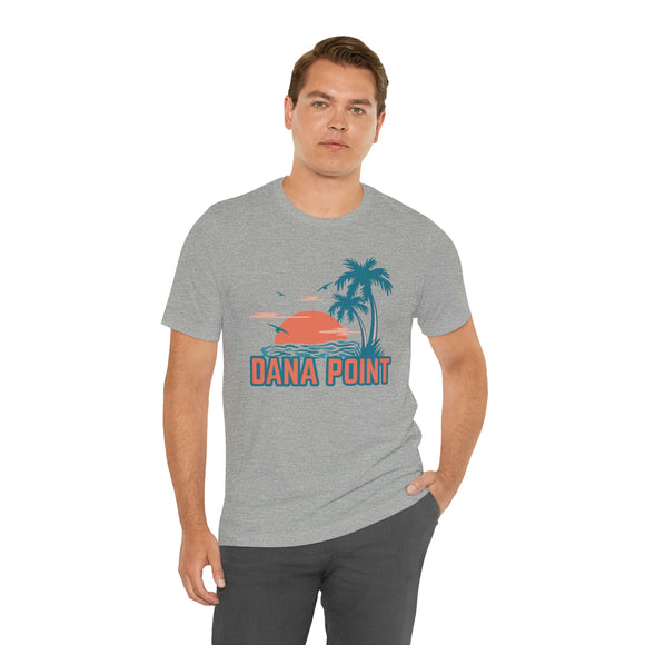 Dana Point, California T-Shirt - Retro Palm Tree & Beach Unisex Dana Point Shirt